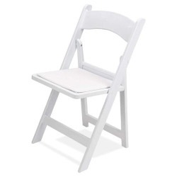 White Resin Garden Chair Rentals – Padded Seating for Every Event