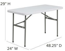 420Table20Dimensions 1768940201 4' Rectangular Table Rental
