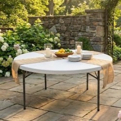 6020round20table20scene 1768943835 60" Round Banquet Table Rental – Social Dining Standard